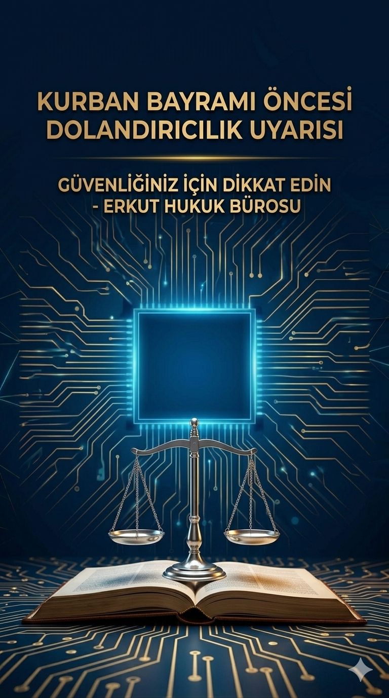 ERKUT HUKUK BÜROSU'NDAN ÖNEMLİ UYARI: BAYRAM ÖNCESİ DİJİTAL DOLANDIRICILIĞA DİKKAT!